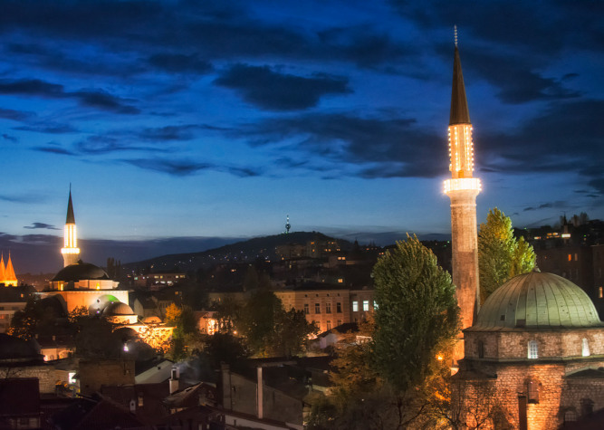 Sarajevo di notte
